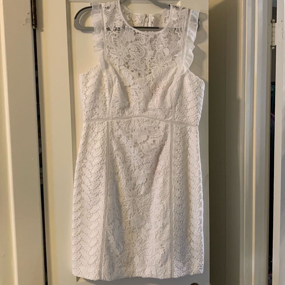 💕NWT Resort white lace dress!! Lilly Pulitzer size 14💕